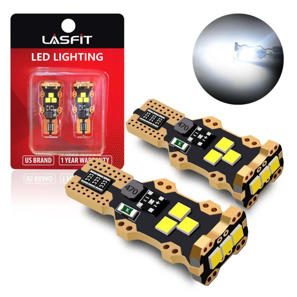 Fit for 2008-2012 Ford Escape H13 LED Bulbs Exterior Interior Lights