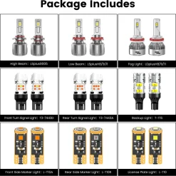 Fit for 2017-2018 Ford Escape The Brightest LED Bulbs Upgrade | Tested and Verified