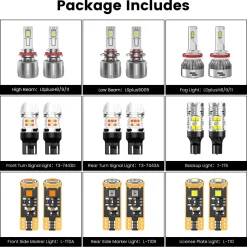Fit for 2017-2018 Ford Escape The Brightest LED Bulbs Upgrade | Tested and Verified