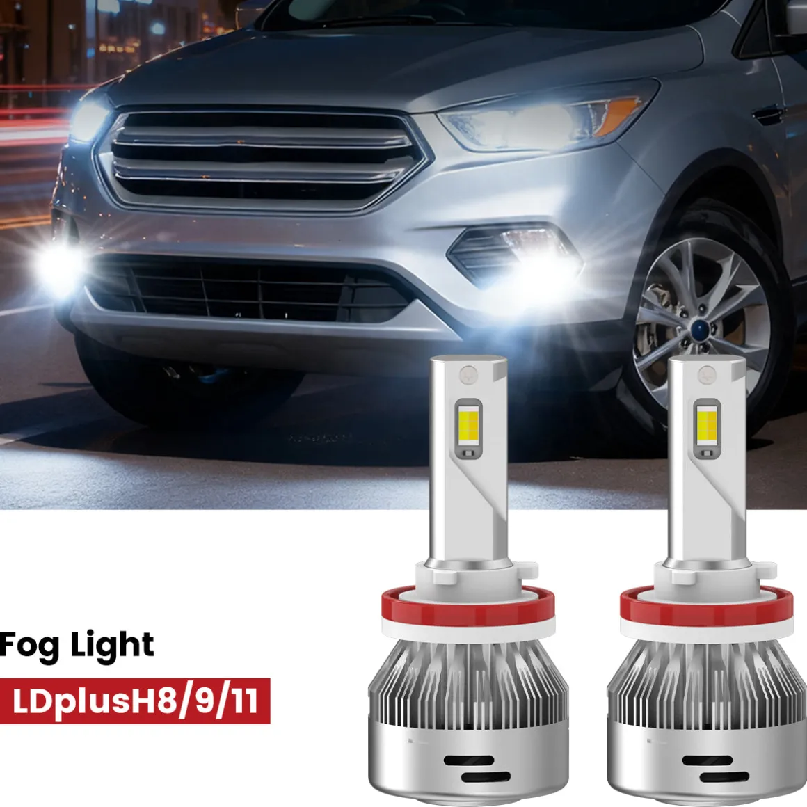 Fit for 2017-2018 Ford Escape The Brightest LED Bulbs Upgrade | Tested and Verified