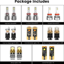 Fit for 2022-2023 Ford E-Transit The Brightest LED Bulbs Upgrade | Tested and Verified