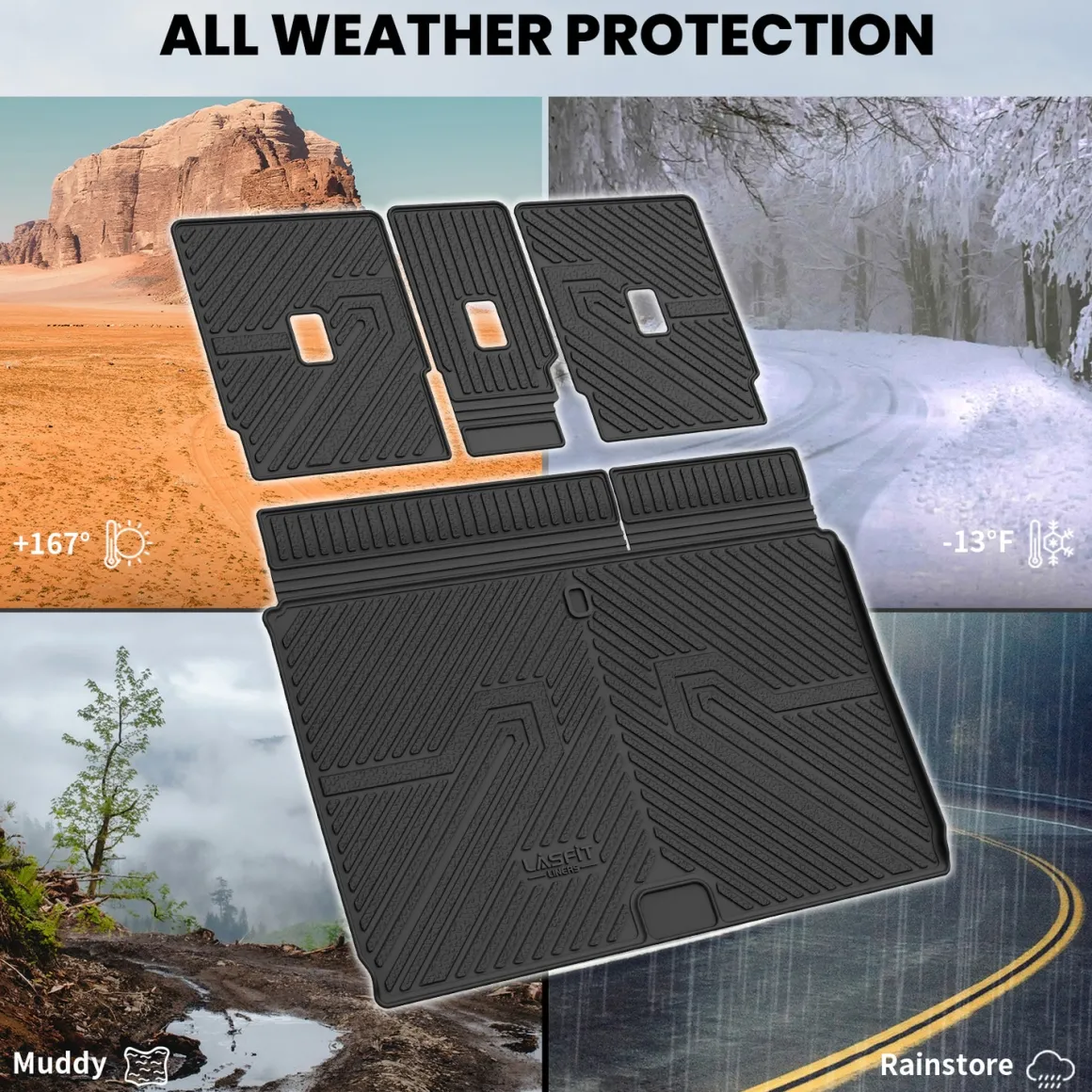 Fit for 2024-2026 Ford Expedition / Expedition Max Floor Mats or Seatback & Cargo Mats
