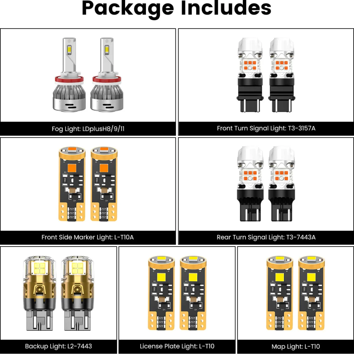 Fit for 2011-2015 Ford Explorer The Brightest LED Bulbs Upgrade | Tested and Verified
