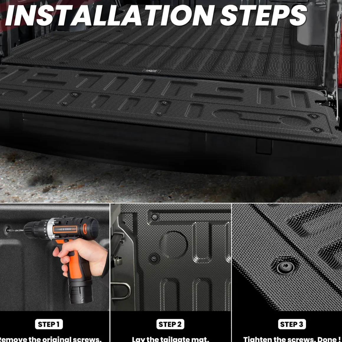 Fit for 2024-2026 Ford F-150 Bed Mat & Tailgate Mat, Including F-150 Lightning