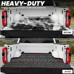Fit for 2017-2026 Ford F-250 F-350 F-450 F-550 Super Duty Bed Mat or Tailgate Mat, Not Fit Drop-in liners