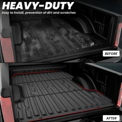 Fit for 2017-2026 Ford F-250 F-350 F-450 F-550 Super Duty Bed Mat or Tailgate Mat, Not Fit Drop-in liners
