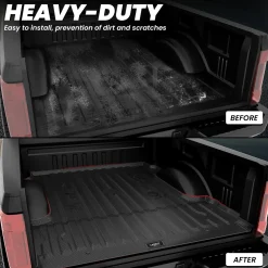 Fit for 2017-2026 Ford F-250 F-350 F-450 F-550 Super Duty Bed Mat or Tailgate Mat, Not Fit Drop-in liners