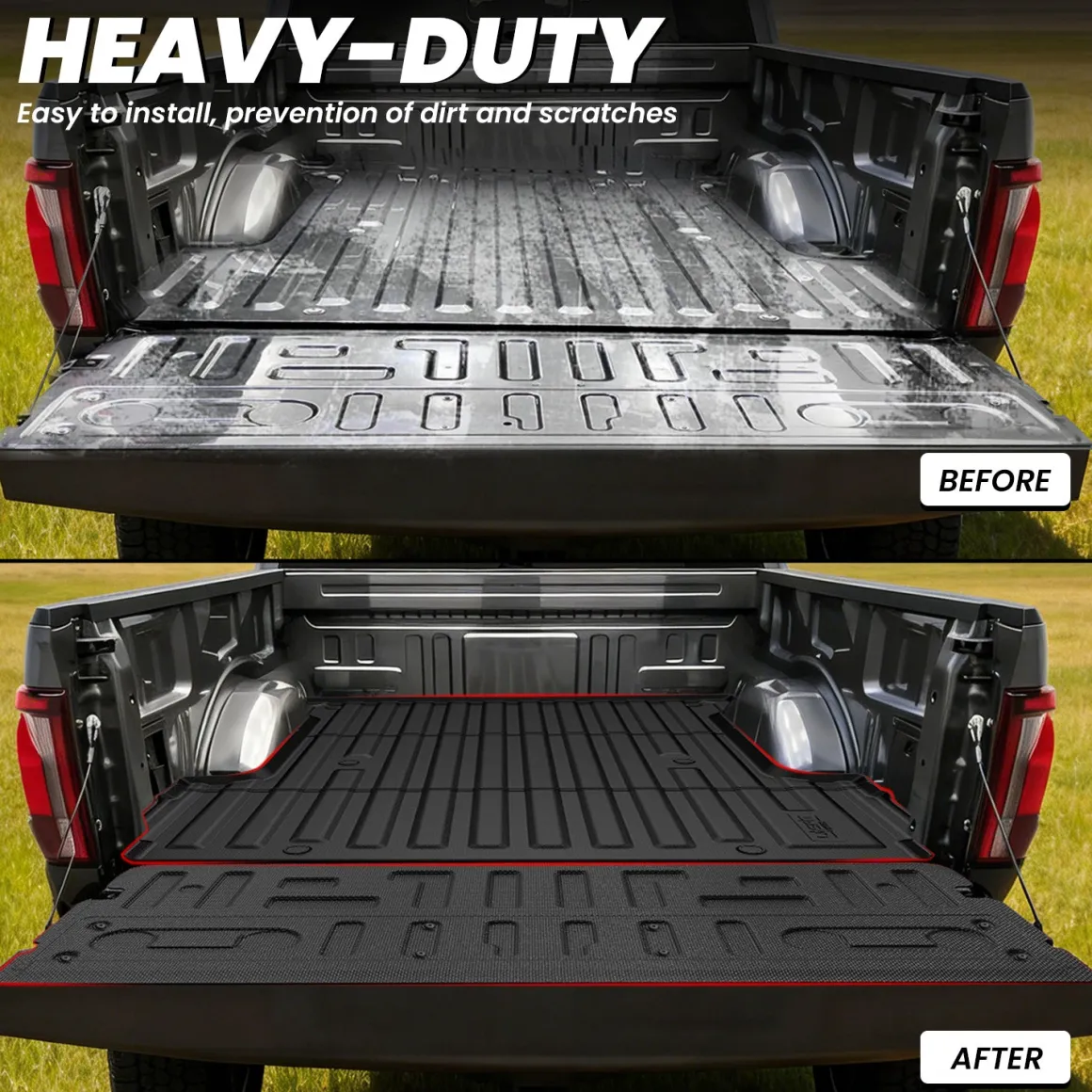 Fit for 2021-2023 Ford F-150 & F-150 Lightning Truck Bed Mat or Tailgate Mat, Not Fit Drop-in Liners