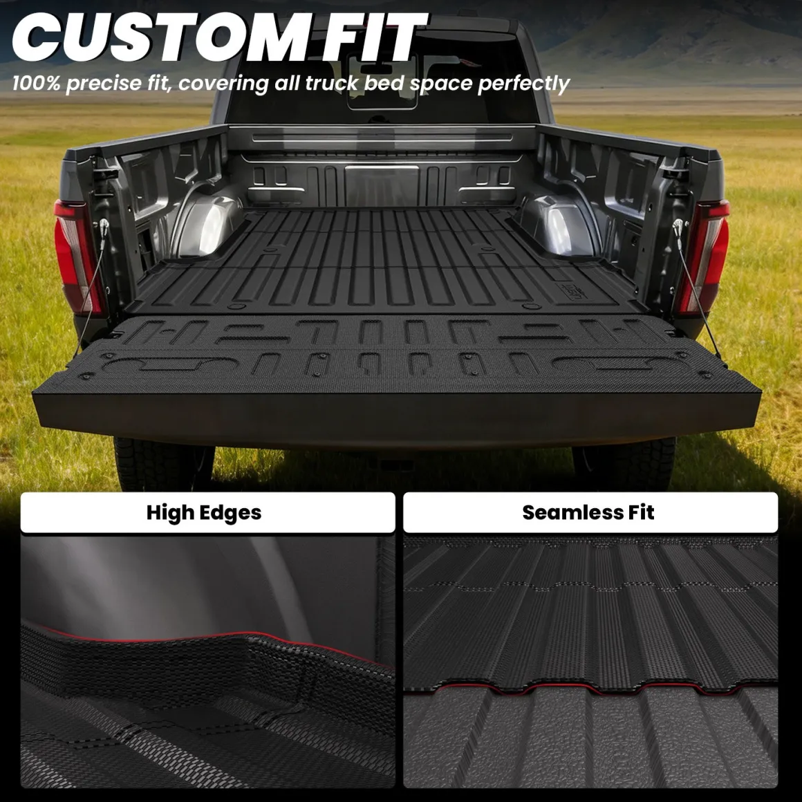 Fit for 2021-2023 Ford F-150 & F-150 Lightning Truck Bed Mat or Tailgate Mat, Not Fit Drop-in Liners