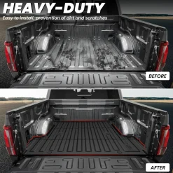 Fit for 2024-2026 Ford F-150 & Ford F-150 Lightning Truck Bed Mat or Tailgate Mat, Not Fit Drop-in liners