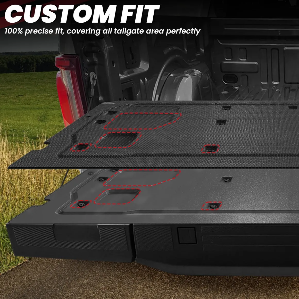 Fit for 2021-2026 Ford F-150 & 2022-2026 Ford F-150 Lightning Tailgate Cover