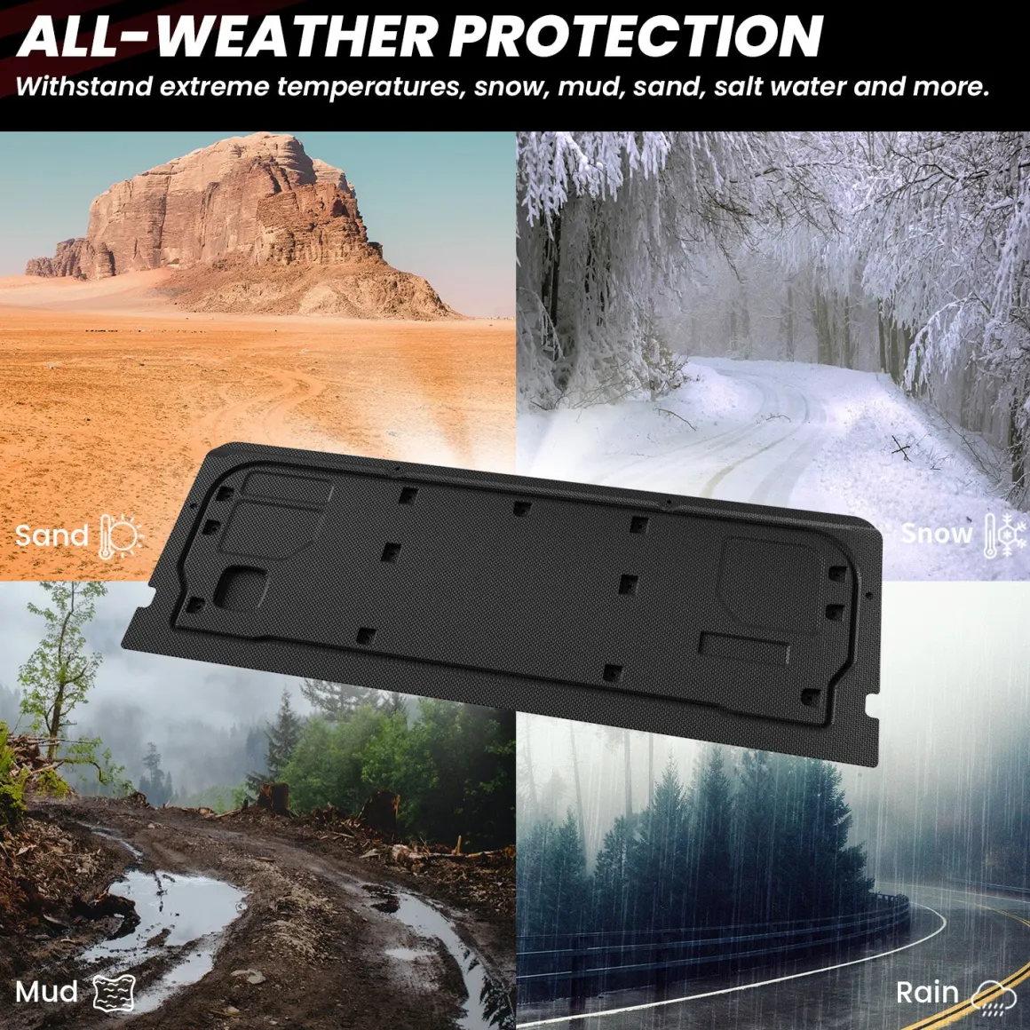 Fit for 2021-2026 Ford F-150 & 2022-2026 Ford F-150 Lightning Tailgate Cover