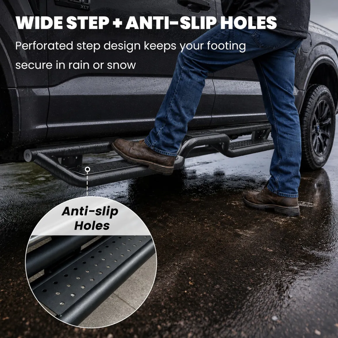 Fit for 2017-2026 Ford F-250 F-350 Running Boards Side Steps, Fit Crew Cab ONLY