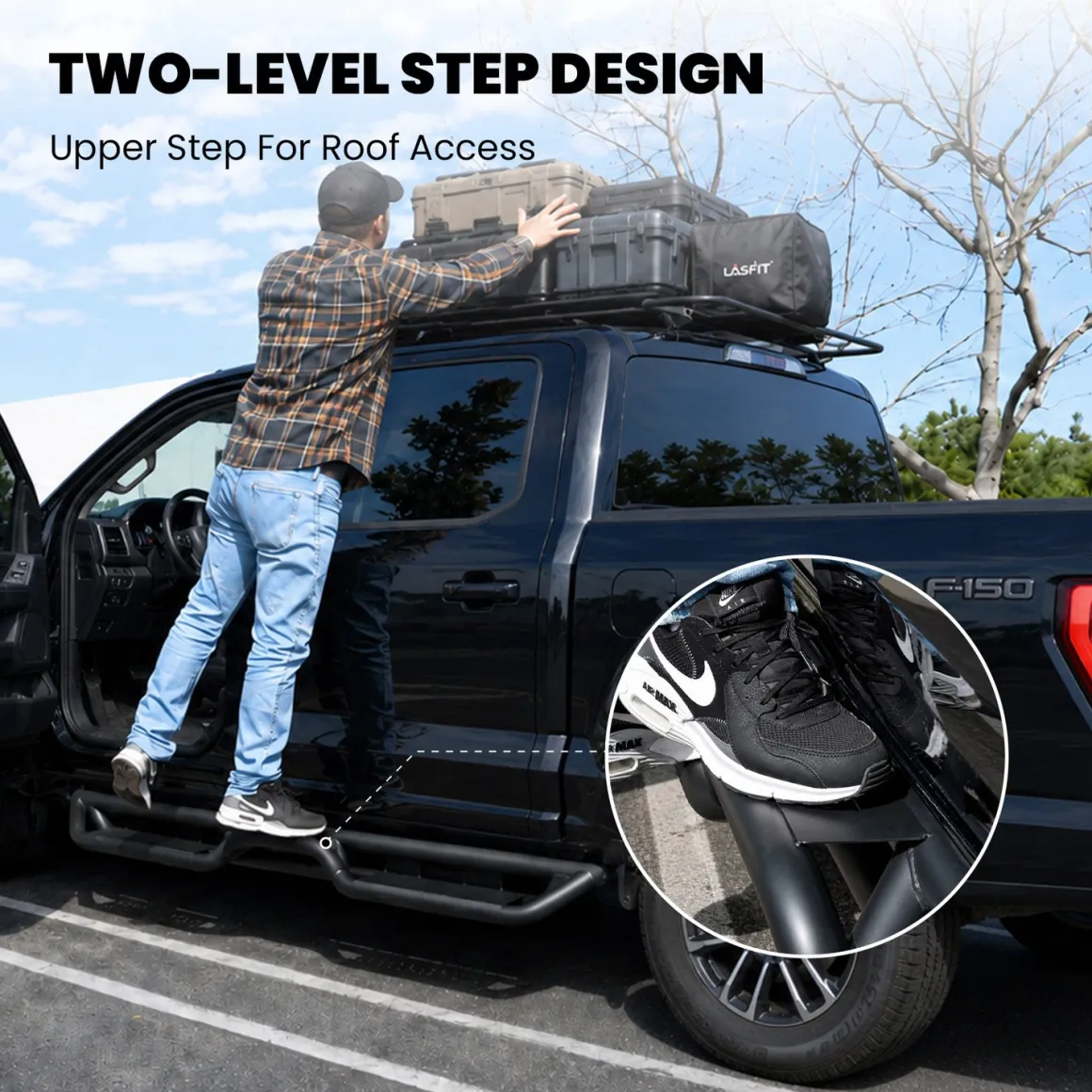 Fit for 2017-2026 Ford F-250 F-350 Running Boards Side Steps, Fit Crew Cab ONLY