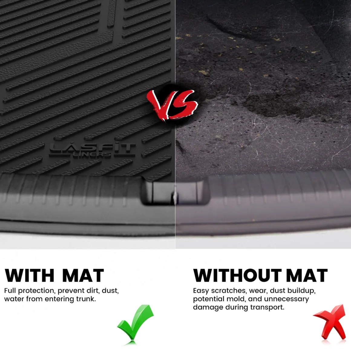 Fit for 2017-2020 Ford Fusion Custom Floor Mats or Cargo Mat,