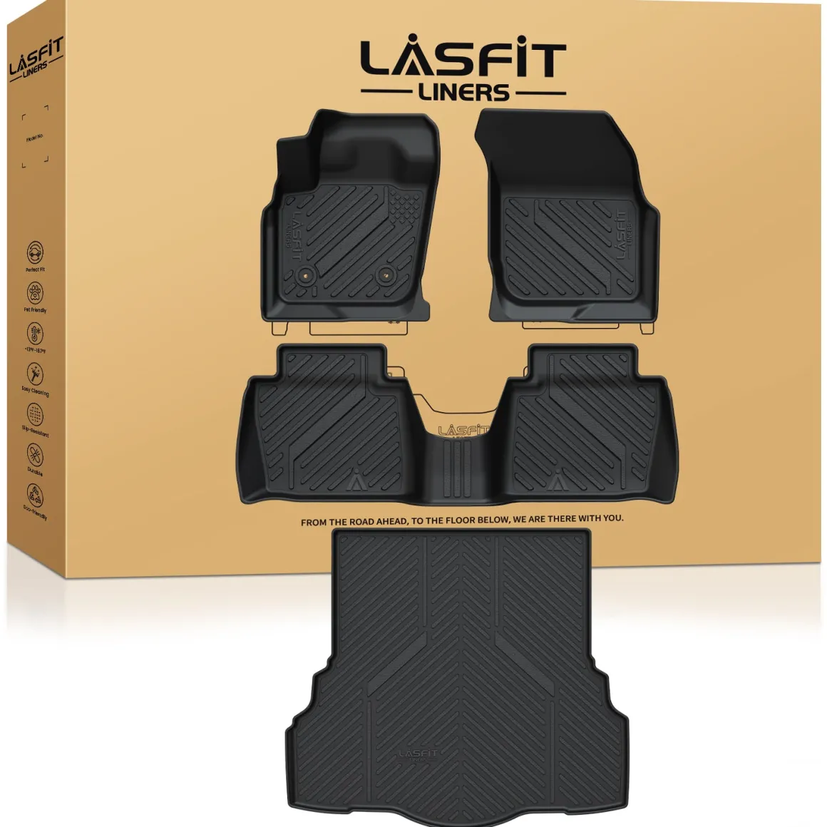 Fit for 2013-2016 Ford Fusion Floor Mats or Cargo Mat, Fit Gasoline Only