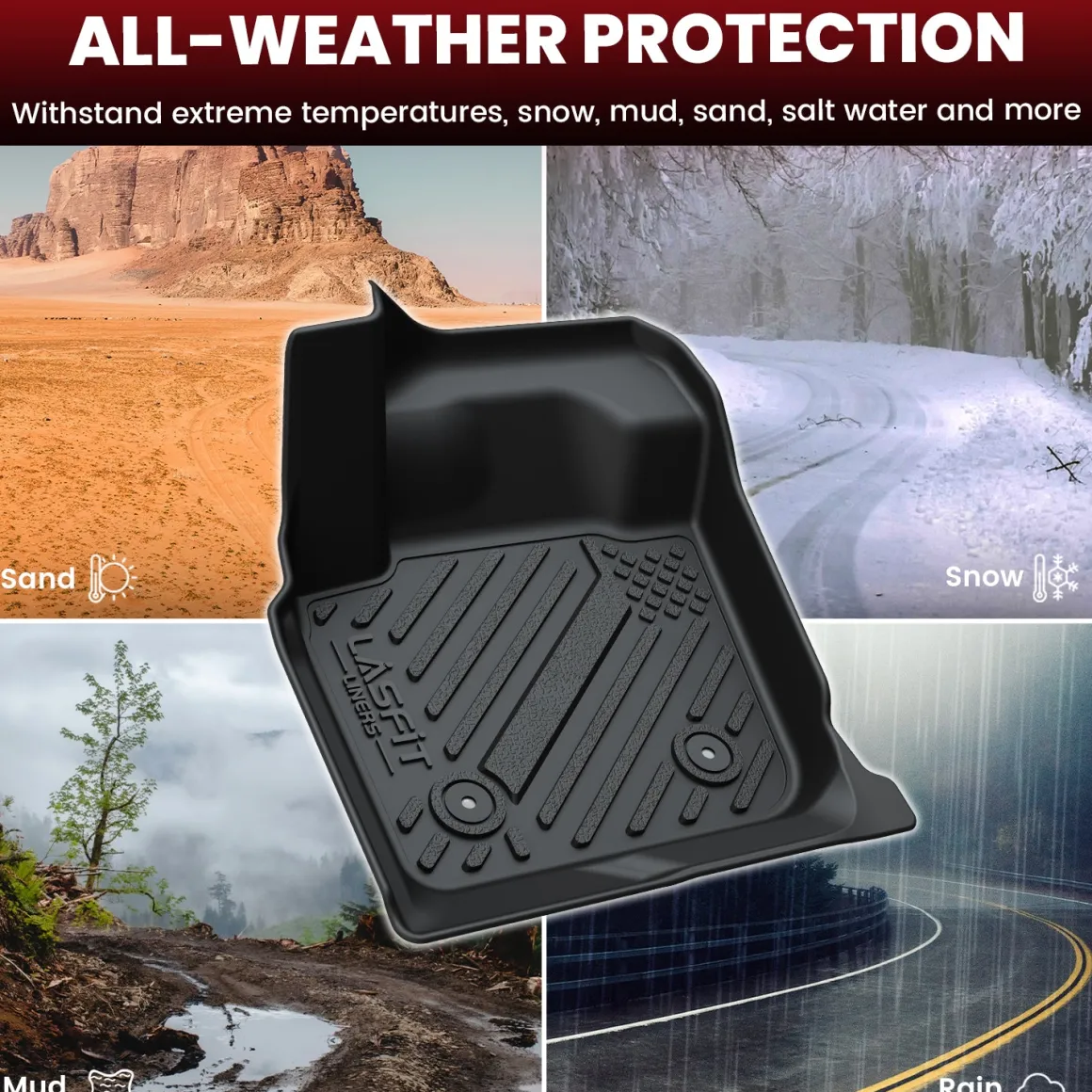 Fit for 2013-2016 Ford Fusion Floor Mats or Cargo Mat, Fit Gasoline Only