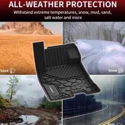 Fit for 2022-2026 Ford Maverick All-Weather TPE Floor Mats