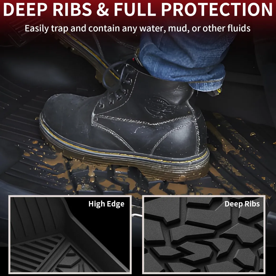 Fit for 2022-2026 Ford Maverick All-Weather TPE Floor Mats