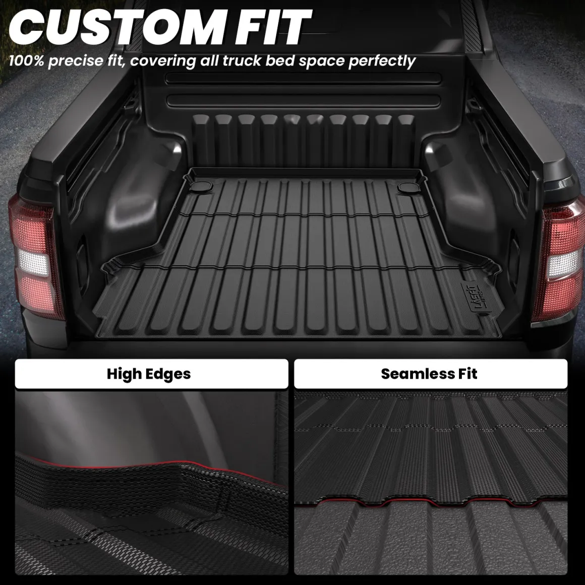 Fit for 2022-2026 Ford Maverick 4.5FT(54.4" ) Heavy Duty Truck Bed Mat or Tailgate Mat, Not Fit Drop-in liners
