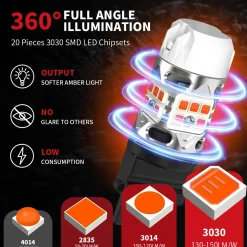 Fit for 2005-2009 Ford Mustang H13 LED Bulbs Exterior Interior Lights