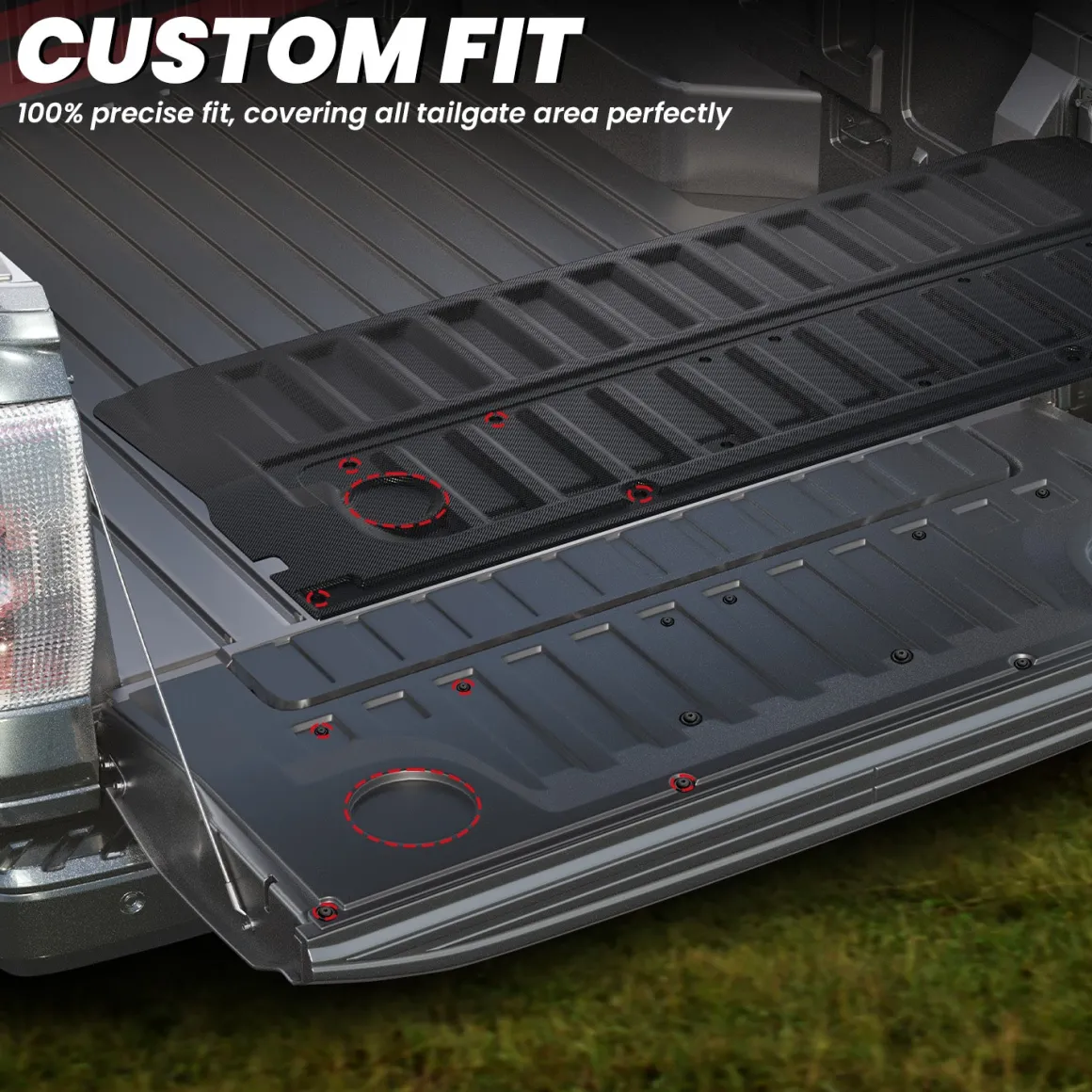 Fit for 2024-2026 Ford Ranger 5FT(59.6") Heavy Duty Truck Bed Mat or Tailgate Mat, Not Fit Drop-in liners