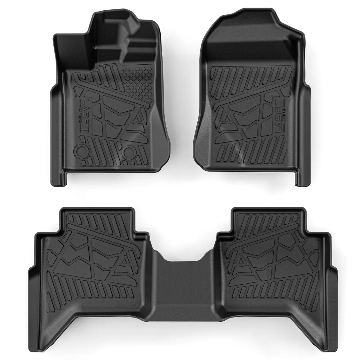 Fit for 2024-2026 Ford Ranger TPE Floor Mats, Fit Carpet Floor Only