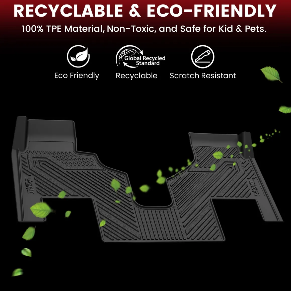 Fit for 2008-2017 Freightliner Cascadia Floor Mats, Fit Sleeper Cab Only, Not Fit Day Cab