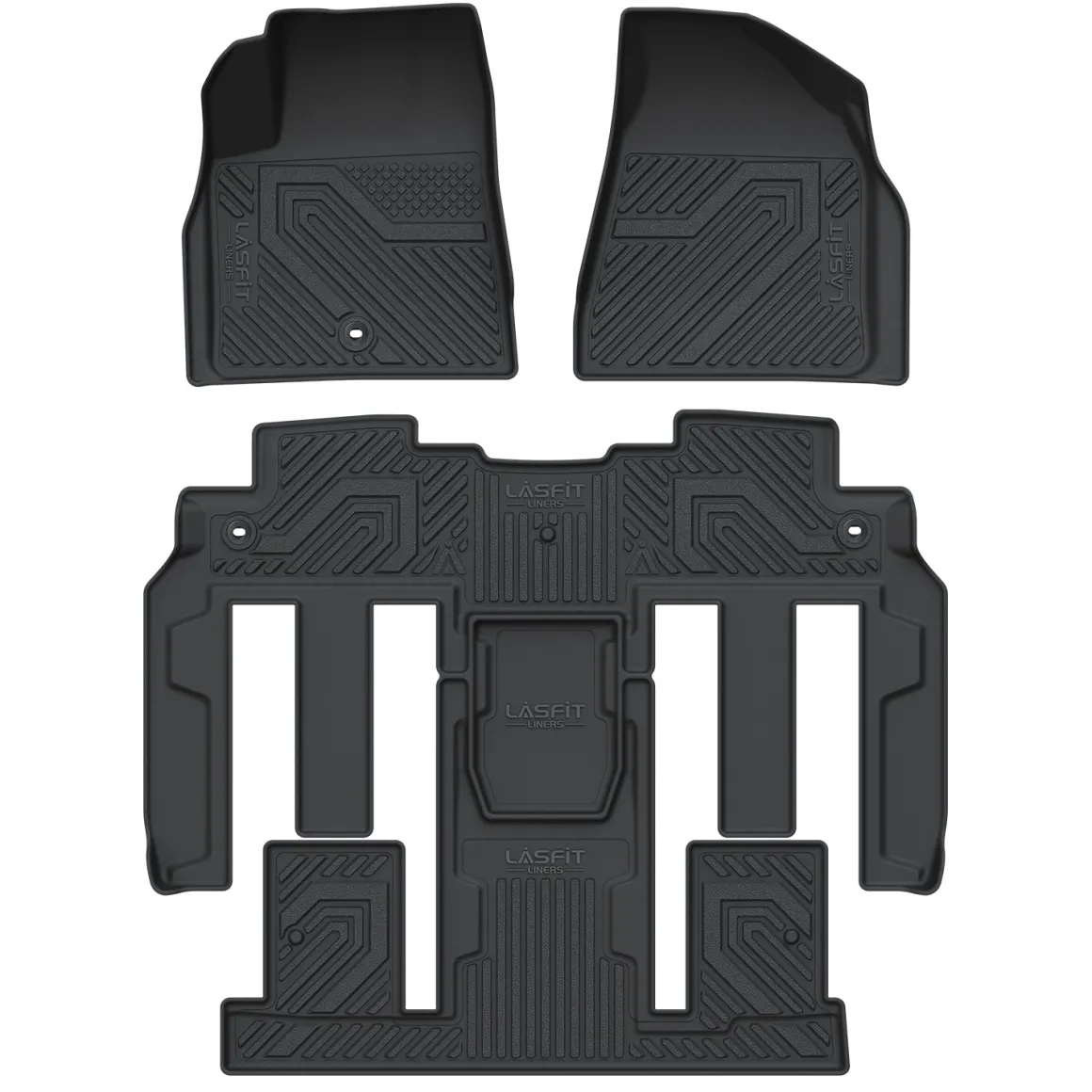 Fit for 2007-2016 GMC Acadia Floor Mats, Fit 2nd Row Bucket Seating Only