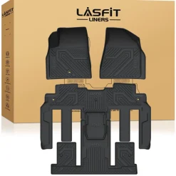 Fit for 2007-2016 GMC Acadia Floor Mats, Fit 2nd Row Bucket Seating Only
