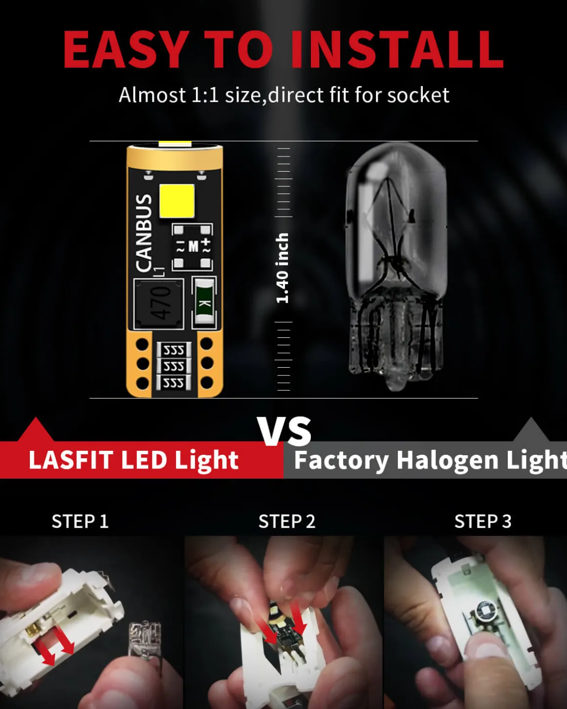 Fit for 2013-2016 GMC Acadia The Brightest LED Bulbs Upgrade | Tested and Verified