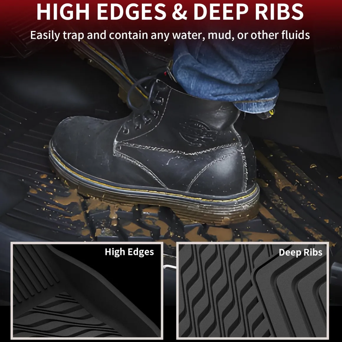 Fit for 2015-2022 GMC Canyon Custom Floor Mats, Fit Carpet Floor Only