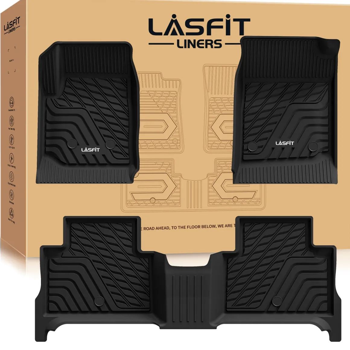 Fit for 2015-2022 GMC Canyon Custom Floor Mats, Fit Carpet Floor Only