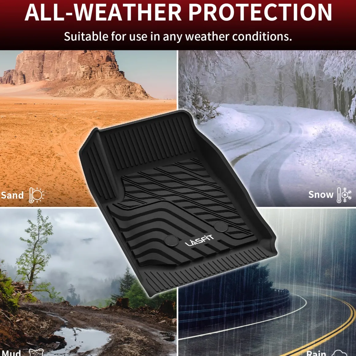 Fit for 2015-2022 GMC Canyon Custom Floor Mats, Fit Carpet Floor Only