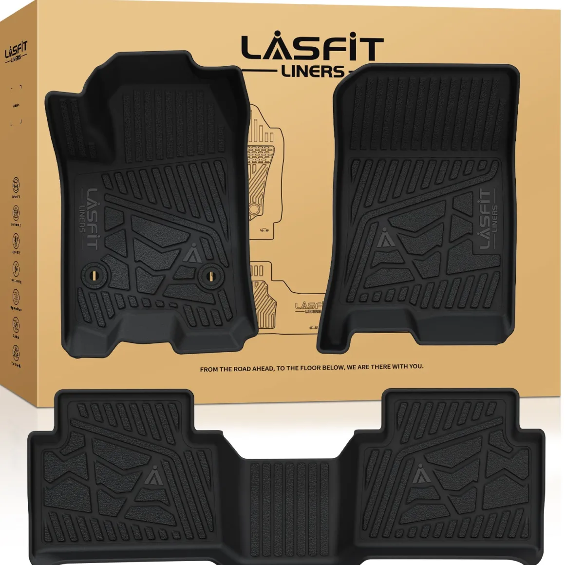 Fit for 2023-2026 GMC Canyon Floor Mats, Fit Carpet Floor Only