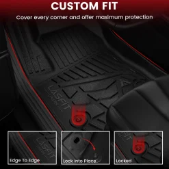 Fit for 2023-2026 GMC Canyon Floor Mats, Fit Carpet Floor Only