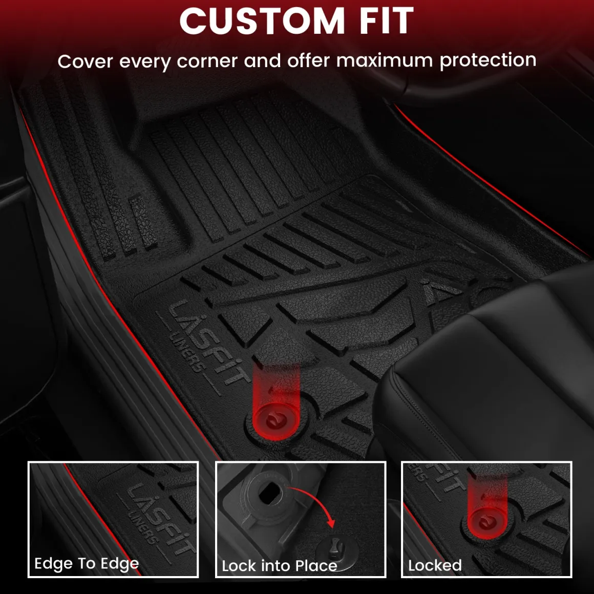 Fit for 2023-2026 GMC Canyon Floor Mats, Fit Carpet Floor Only
