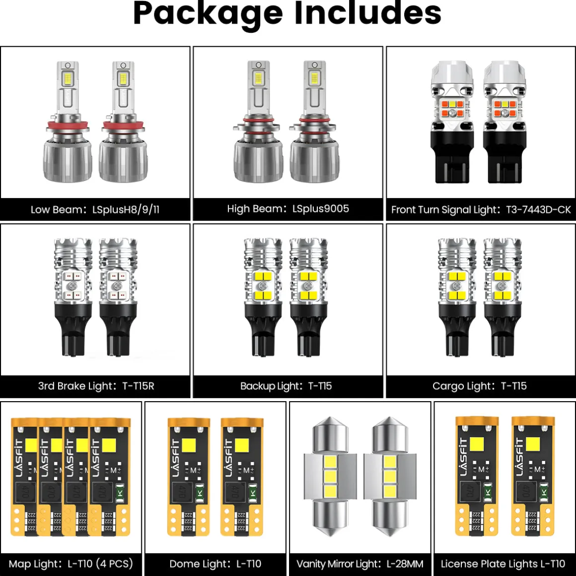 Fit for 2015-2022 GMC Canyon The Brightest LED Bulbs Upgrade | Tested and Verified