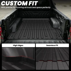 Fit for 2024-2026 GMC Sierra EV 5.9FT Bed Mat, Fit With Multi-Flex Midgate Only
