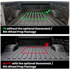 Fit for 2020-2026 GMC Sierra 2500HD 3500HD 6.8FT Bed Mat or Tailgate Mat, Not for 5th Wheel Package
