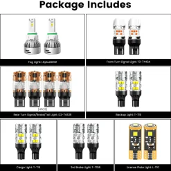Fit for 2016-2019 GMC Sierra 2500HD 3500HD LED Bulbs Upgrade