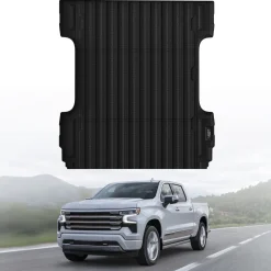 Fit for 2007-2018 GMC Sierra 1500 Heavy Duty 5.8FT or 6.5FT Bed Mat, Not Fit 2007 Classic Body Style
