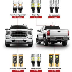 Fit for 2016-2018 GMC Sierra 1500 LED Bulbs Upgrade | Tested and Verified