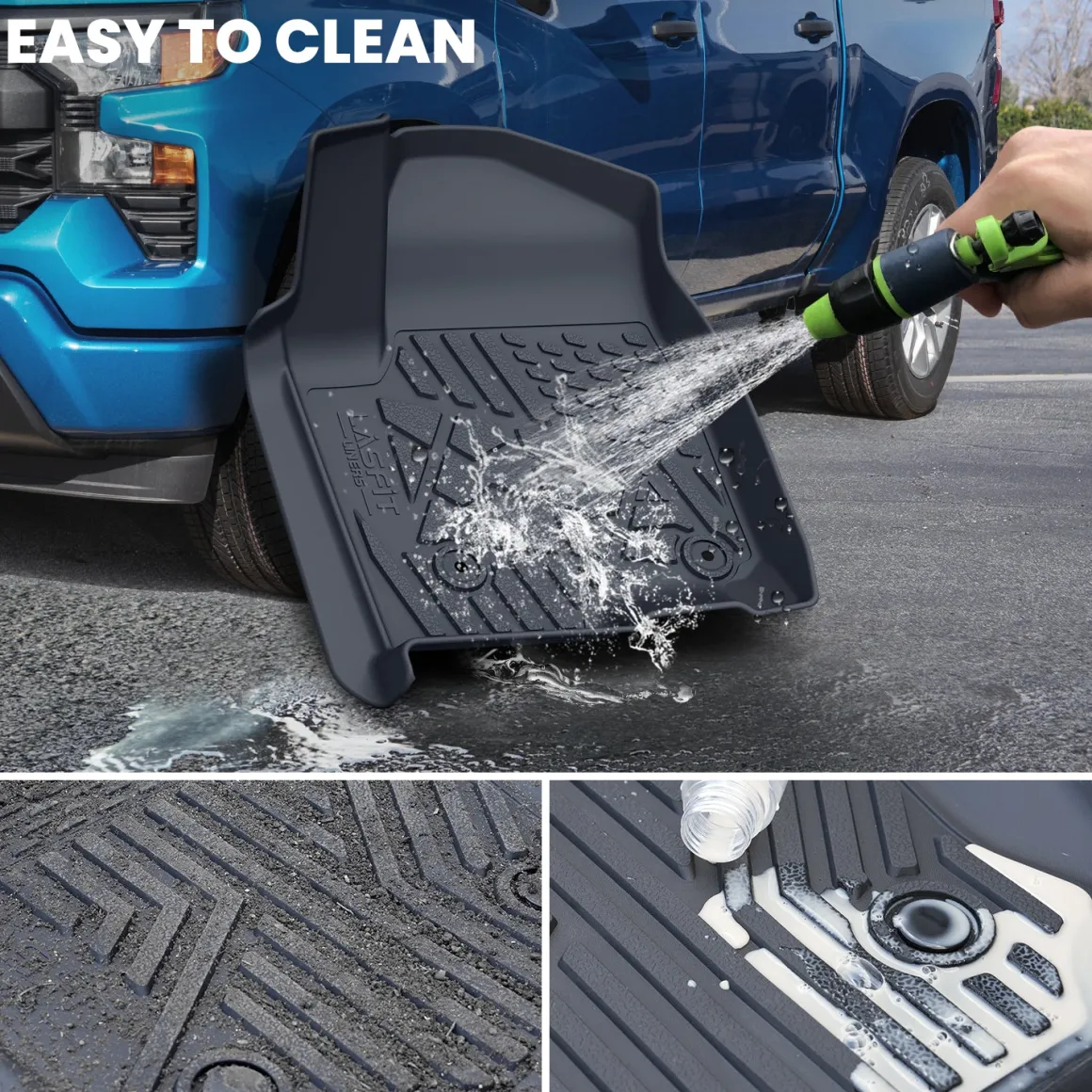 Fit for 2020-2026 GMC Sierra or Sierra Denali 2500HD 3500HD Floor Mats, Fit Carpet Floor Only