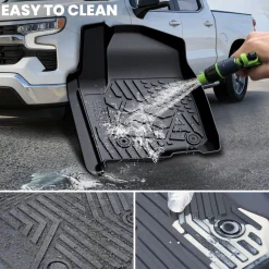 Fit for 2020-2026 GMC Sierra or Sierra Denali 2500HD 3500HD Floor Mats, Fit Carpet Floor Only