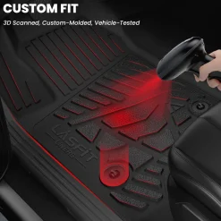 Fit for 2020-2026 GMC Sierra or Sierra Denali 2500HD 3500HD Floor Mats, Fit Carpet Floor Only