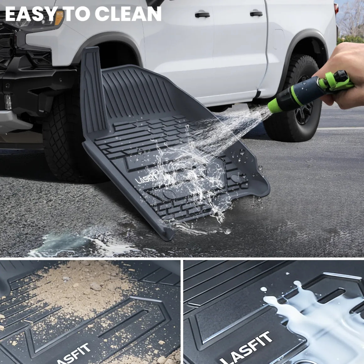 Fit for 2020-2026 GMC Sierra or Sierra Denali 2500HD 3500HD Floor Mats, Fit Carpet Floor Only