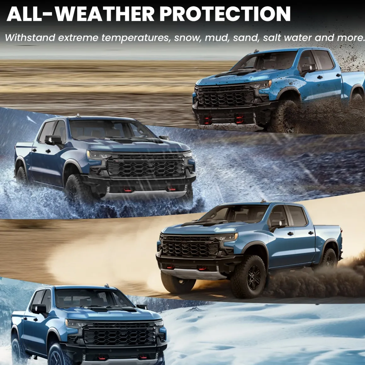 Fit for 2020-2026 GMC Sierra or Sierra Denali 2500HD 3500HD Floor Mats, Fit Carpet Floor Only