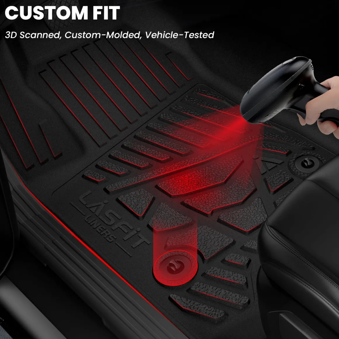 Fit for 2020-2026 GMC Sierra or Sierra Denali 2500HD 3500HD Floor Mats, Fit Carpet Floor Only