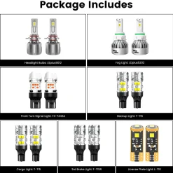 Fit for 2014-2015 GMC Sierra 1500 The Brightest LED Bulbs Upgrade | Tested and Verified